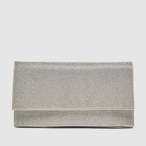 Steve Madden BSYLVIA SILVER CLUTCH